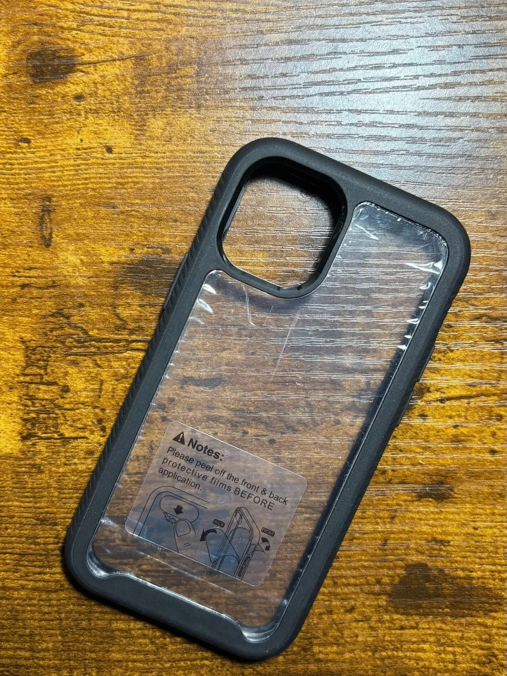 12 Mini Black Clear Back Protective Phone Case - Full Body Protective Case ✅✅✅🔥🔥